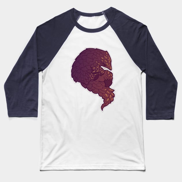 Pangolin Baseball T-Shirt by Chelerin